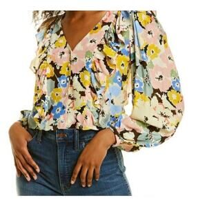 Yumi Kim Women's Cornelia Country Rose Floral Ruffle Blouse XS